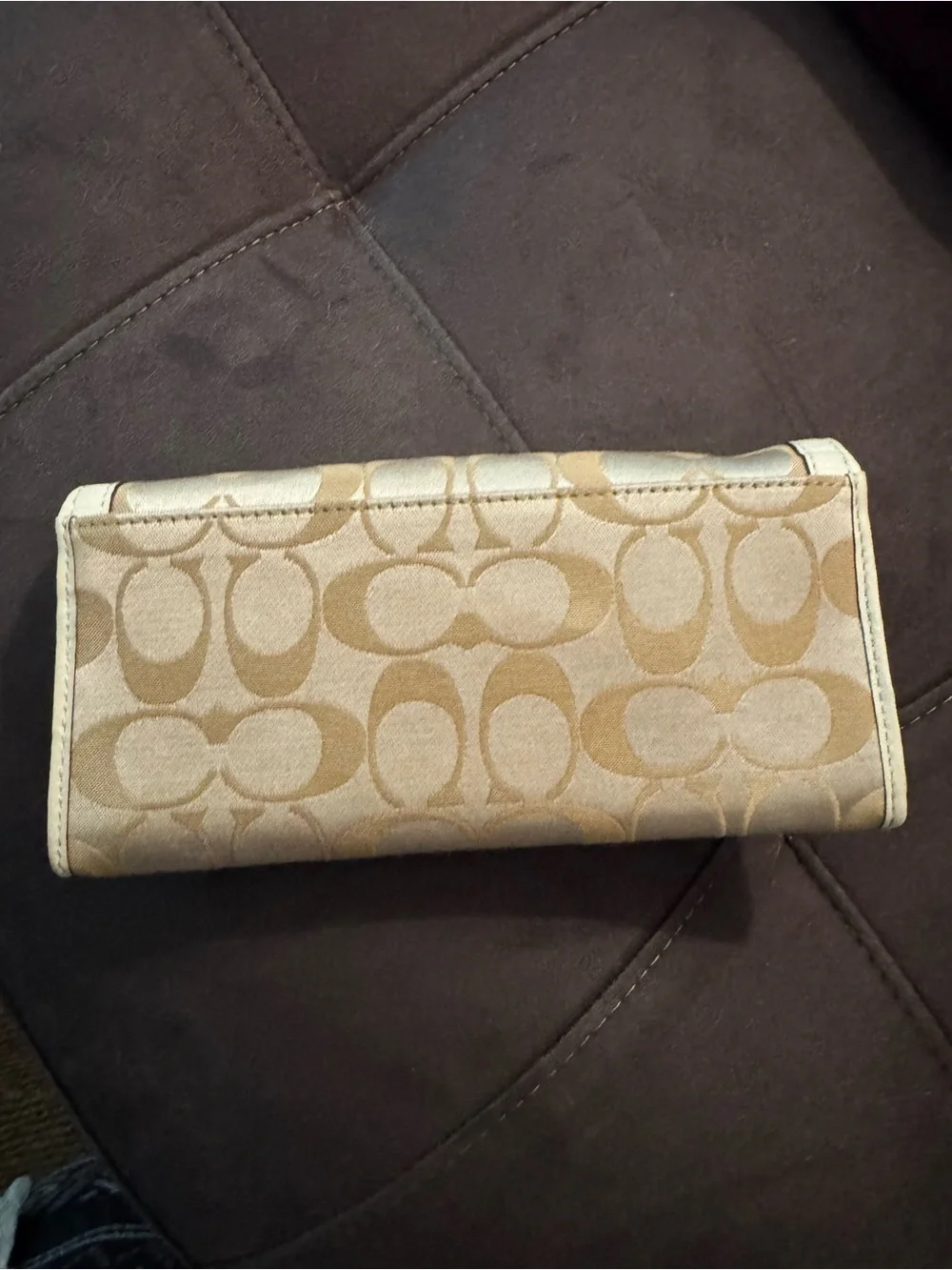 Coach Kristin Signature Slim Envelope Wallet / Checkbook Wallet
